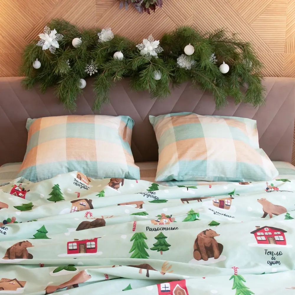 Фото 5 Комплект постельного белья Этель Волшебное время 4935580 хлопок 1.5-спальный наволочки 70 x 70- 2 шт цвет разноцветный Фото 5 Комплект постельного белья Этель Волшебное время 4935580 хлопок 1.5-спальный наволочки 70 x 70- 2 шт цвет разноцветный