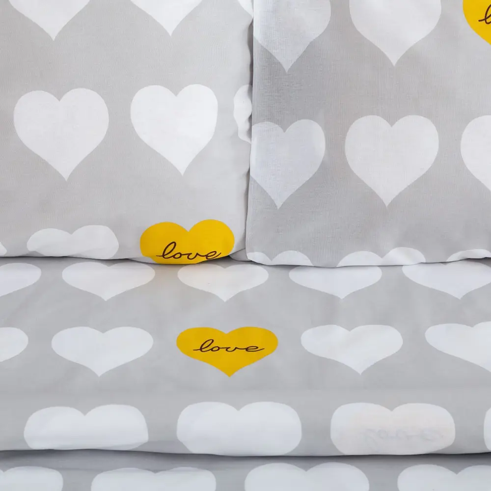 Фото 5 Комплект постельного белья Этель Heart 6632103 хлопок 1.5-спальный наволочки 70 x 70- 2 шт цвет разноцветный Фото 5 Комплект постельного белья Этель Heart 6632103 хлопок 1.5-спальный наволочки 70 x 70- 2 шт цвет разноцветный