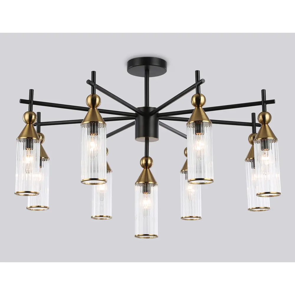 Фото Светильник подвесной Ambrella light Modern Lh55258 9 ламп 18 м² цвет черный Фото Светильник подвесной Ambrella light Modern Lh55258 9 ламп 18 м² цвет черный