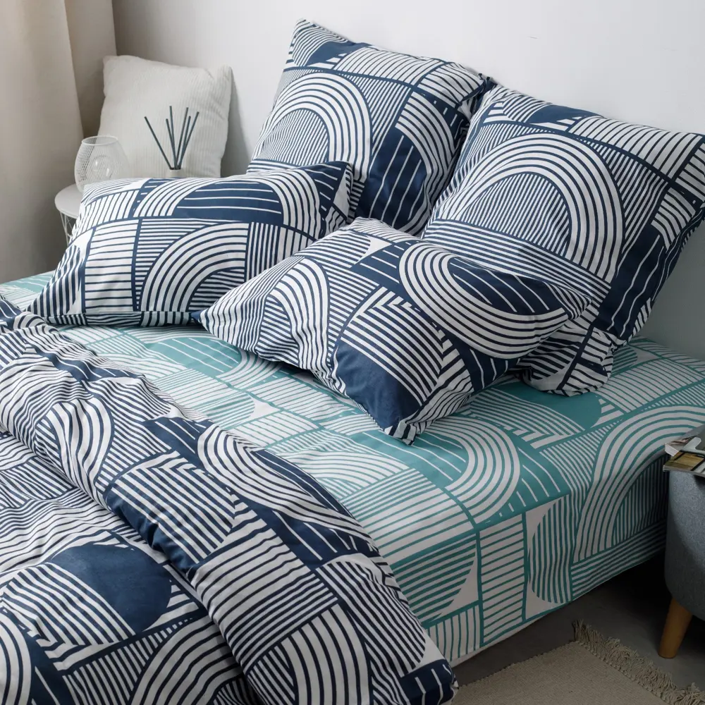 Фото 3 Комплект постельного белья Ночь нежна Теодор 9096595 хлопок 1.5-спальный наволочки 70 x 70- 2 шт цвет разноцветный Фото 3 Комплект постельного белья Ночь нежна Теодор 9096595 хлопок 1.5-спальный наволочки 70 x 70- 2 шт цвет разноцветный