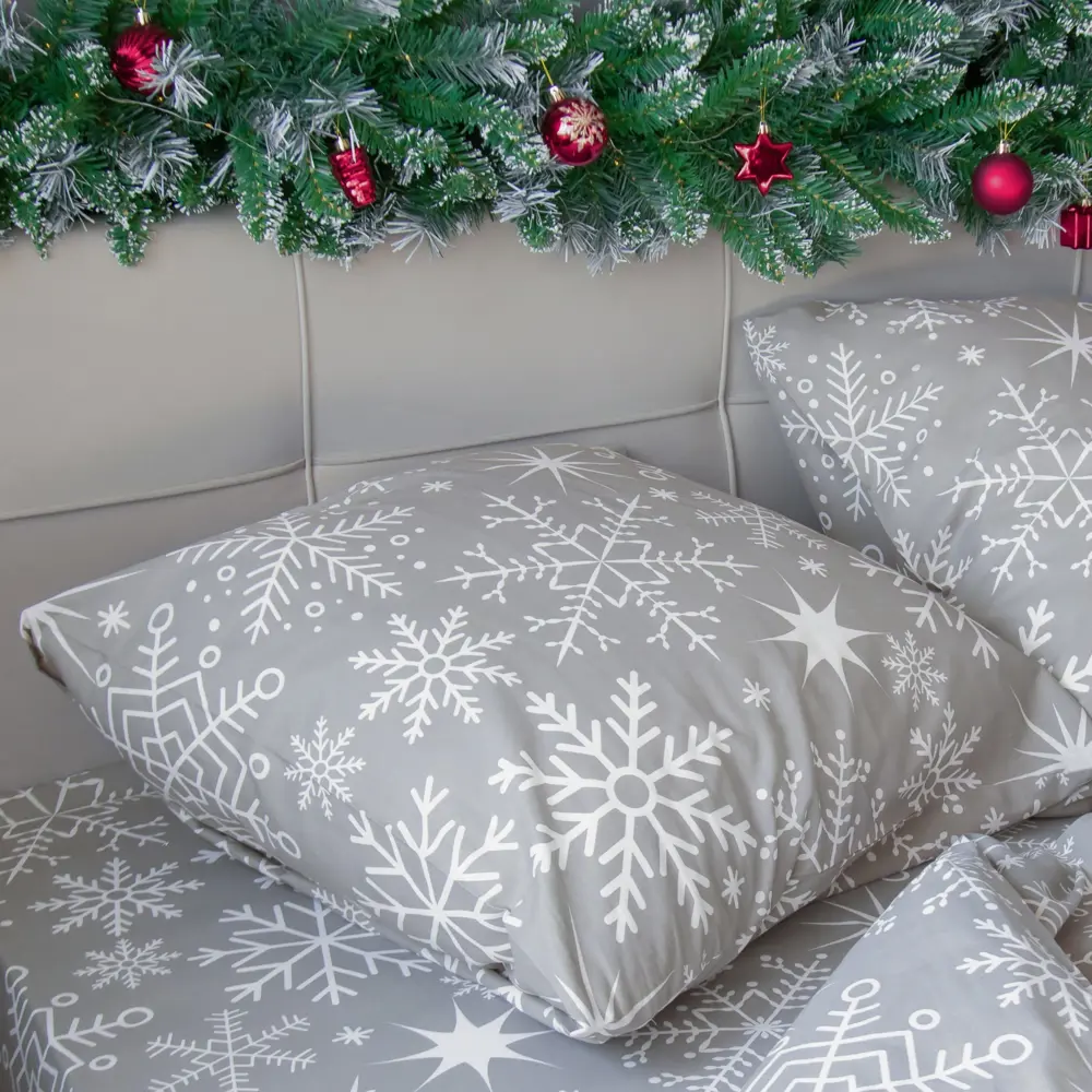 Фото 4 Комплект постельного белья Этель Snowfall 7787927 хлопок 1.5-спальный наволочки 70 x 70- 2 шт цвет разноцветный Фото 4 Комплект постельного белья Этель Snowfall 7787927 хлопок 1.5-спальный наволочки 70 x 70- 2 шт цвет разноцветный