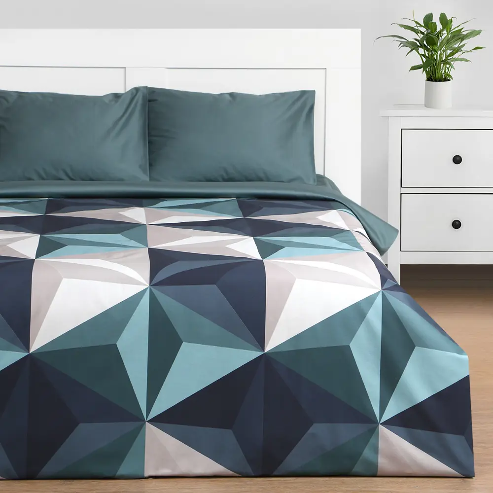 Фото 3 Комплект постельного белья Этель Даймонд 9482475 хлопок 1.5-спальный наволочки 50 x 70- 2 шт цвет разноцветный Фото 3 Комплект постельного белья Этель Даймонд 9482475 хлопок 1.5-спальный наволочки 50 x 70- 2 шт цвет разноцветный