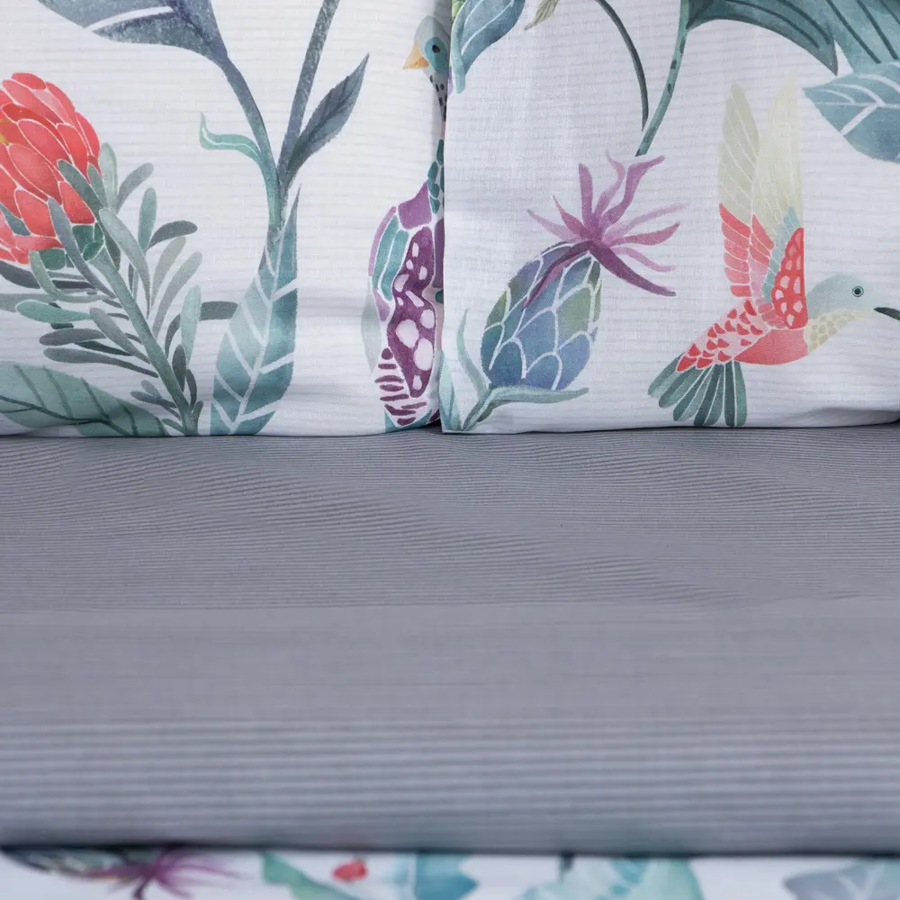 Фото 4 Комплект постельного белья Этель Тропический сад 9233633 хлопок 1.5-спальный наволочки 50 x 70- 2 шт цвет разноцветный