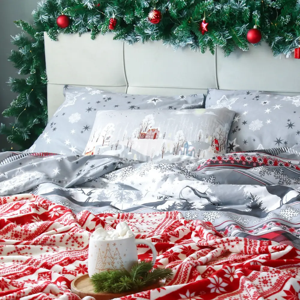 Фото 2 Комплект постельного белья Этель Snow time 7787728 хлопок 1.5-спальный наволочки 50 x 70- 2 шт цвет разноцветный Фото 2 Комплект постельного белья Этель Snow time 7787728 хлопок 1.5-спальный наволочки 50 x 70- 2 шт цвет разноцветный