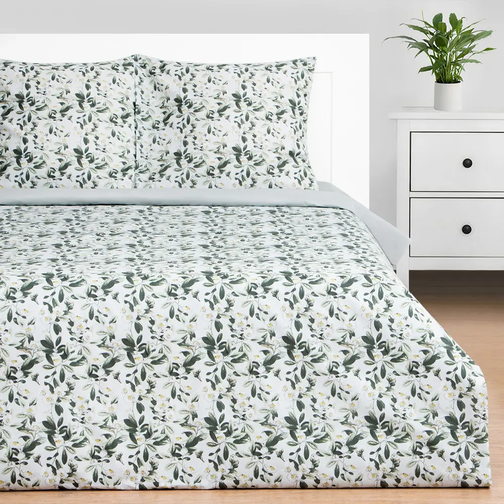 Фото 3 Комплект постельного белья Этель Jasmine 9322131 хлопок 1.5-спальный наволочки 70 x 70- 2 шт цвет разноцветный Фото 3 Комплект постельного белья Этель Jasmine 9322131 хлопок 1.5-спальный наволочки 70 x 70- 2 шт цвет разноцветный