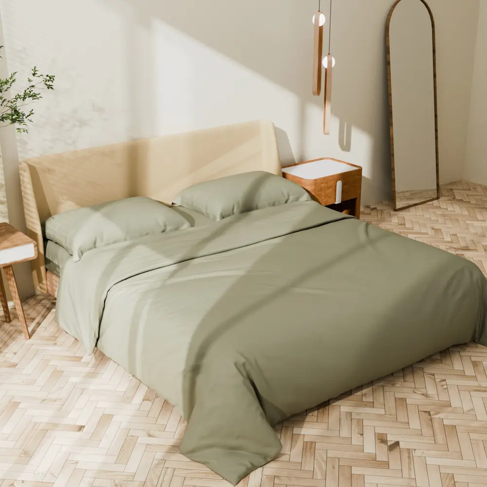 Фото 4 Комплект постельного белья Этель Olive tree 9515308 хлопок 1.5-спальный наволочки 50 x 70- 2 шт цвет разноцветный