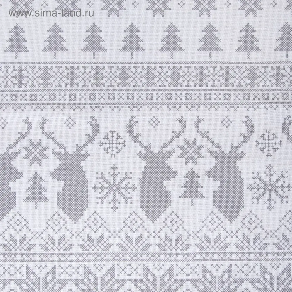 Фото 9 Скатерть на стол Доляна Сканди стиль круглая 220x146 см цвет разноцветный