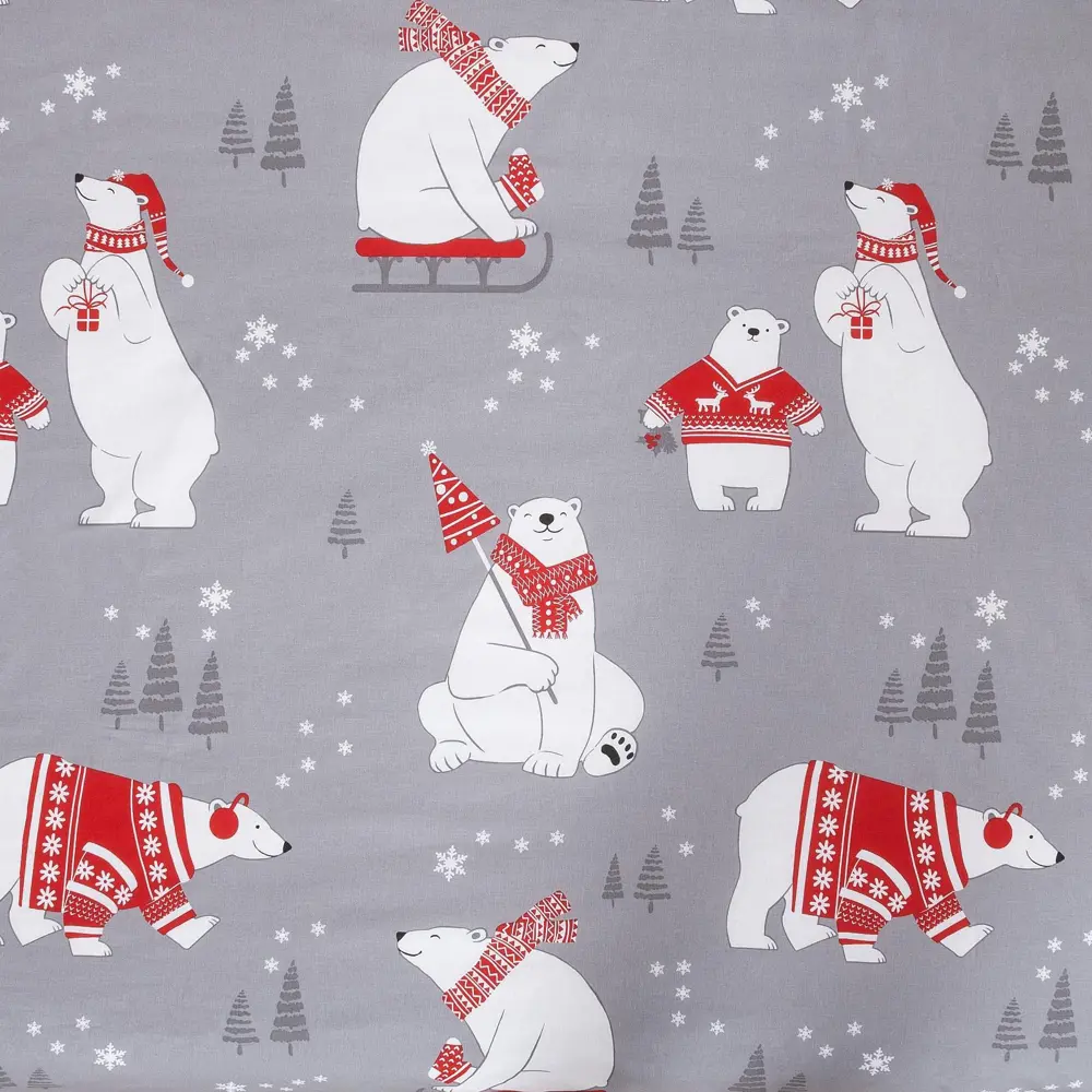 Фото 10 Комплект постельного белья Этель Зимние игры 4482240 хлопок 1.5-спальный наволочки 70 x 70- 2 шт цвет разноцветный