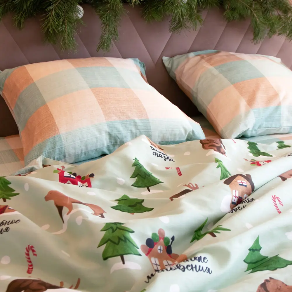 Фото 4 Комплект постельного белья Этель Волшебное время 4935582 хлопок 1.5-спальный наволочки 70 x 70- 2 шт цвет разноцветный Фото 4 Комплект постельного белья Этель Волшебное время 4935582 хлопок 1.5-спальный наволочки 70 x 70- 2 шт цвет разноцветный