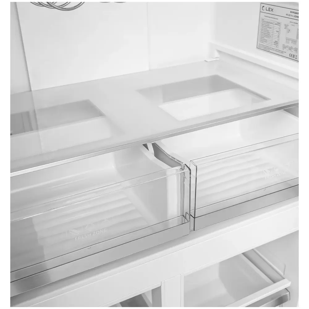 Фото 5 Отдельностоящий холодильник Lex LCD450GbGID 83.6x183 см цвет серый Фото 5 Отдельностоящий холодильник Lex LCD450GbGID 83.6x183 см цвет серый
