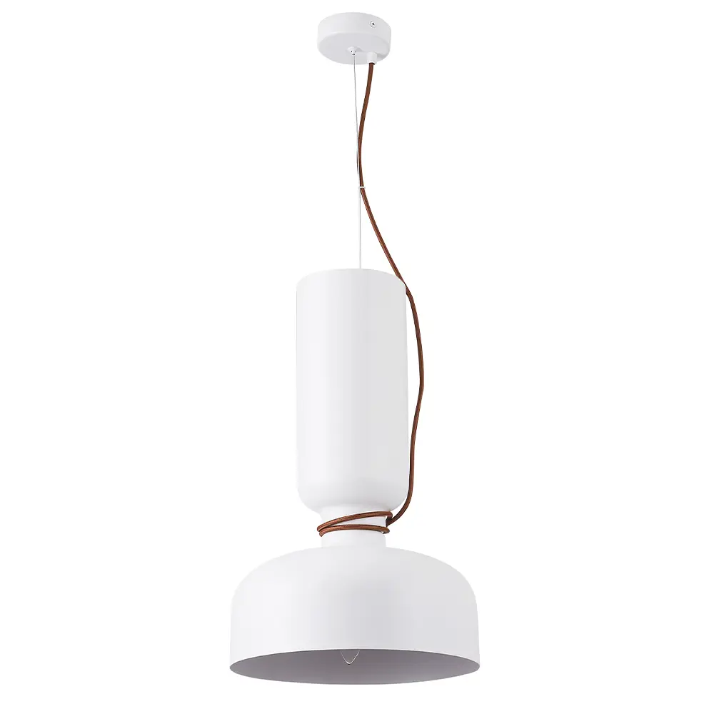 Фото Светильник подвесной Crystal lux Uno sp1.3 white 1 лампа 3 м² цвет белый Фото Светильник подвесной Crystal lux Uno sp1.3 white 1 лампа 3 м² цвет белый