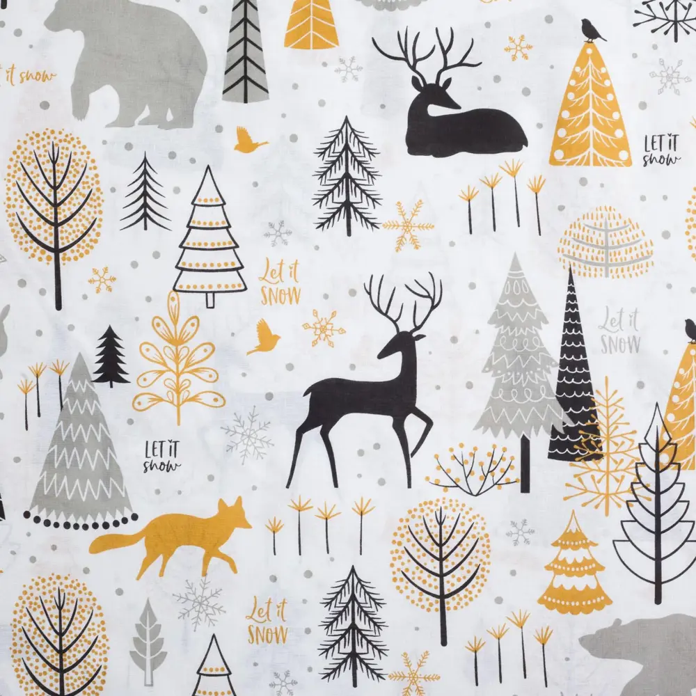 Фото 8 Комплект постельного белья Этель Let it snow (вид 1) 4349497 хлопок 1.5-спальный наволочки 70 x 70- 2 шт цвет разноцветный