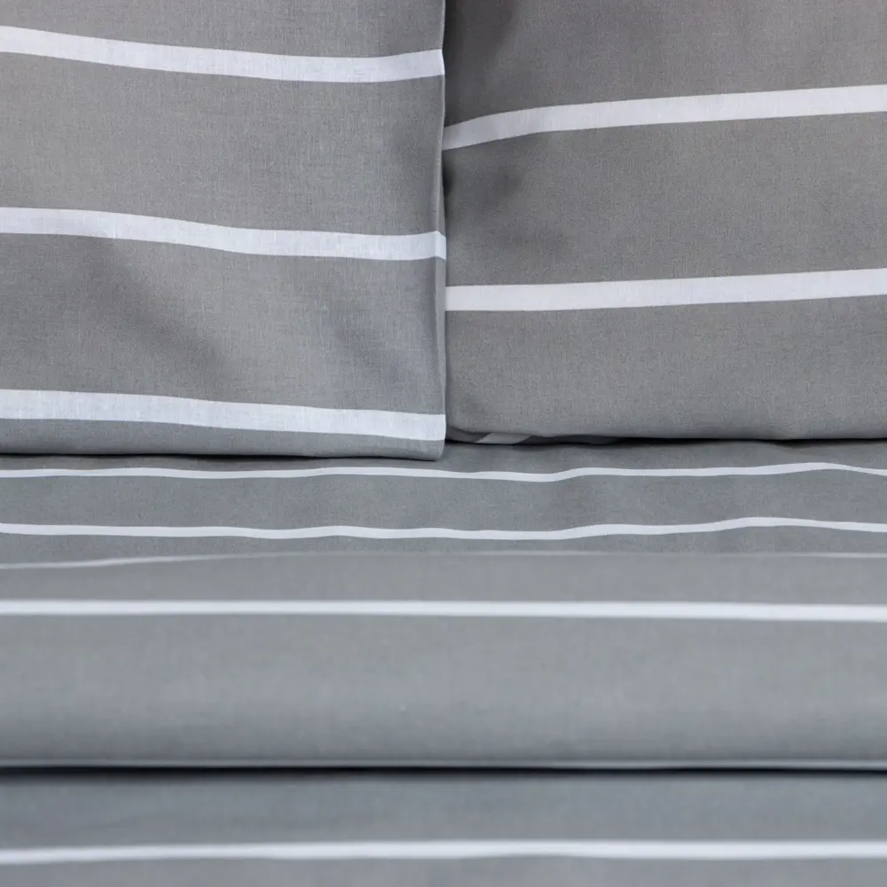 Фото 7 Комплект постельного белья Этель Gray stripes 6632213 хлопок 1.5-спальный наволочки 70 x 70- 2 шт цвет разноцветный Фото 7 Комплект постельного белья Этель Gray stripes 6632213 хлопок 1.5-спальный наволочки 70 x 70- 2 шт цвет разноцветный