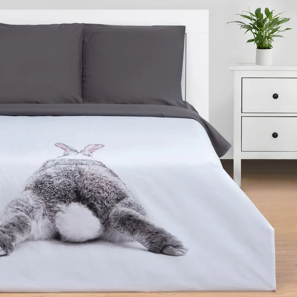 Фото 3 Комплект постельного белья Этель Кролик 7673991 хлопок 1.5-спальный наволочки 70 x 70- 2 шт цвет разноцветный Фото 3 Комплект постельного белья Этель Кролик 7673991 хлопок 1.5-спальный наволочки 70 x 70- 2 шт цвет разноцветный