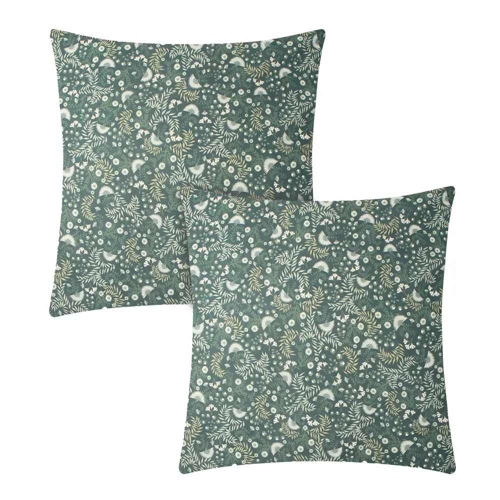 Фото 5 Наволочка Этель Small leaves 70x70 см хлопок 2 шт цвет зеленый Фото 5 Наволочка Этель Small leaves 70x70 см хлопок 2 шт цвет зеленый