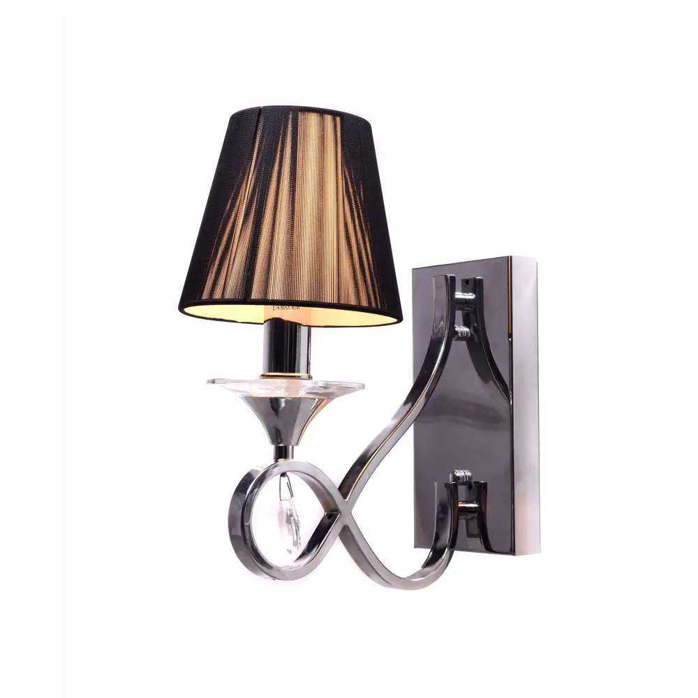 Фото 4 Настенный светильник Lumina deco Negrio Ldw 8903-1 цвет хром/черный Фото 4 Настенный светильник Lumina deco Negrio Ldw 8903-1 цвет хром/черный