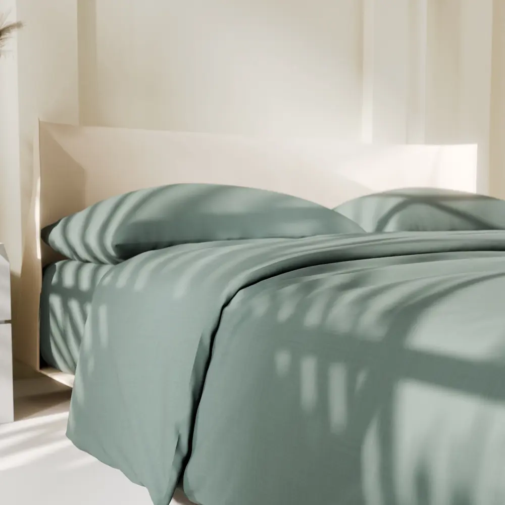 Фото 4 Комплект постельного белья Этель Green forest 9241691 хлопок 1.5-спальный наволочки 70 x 70- 2 шт цвет разноцветный