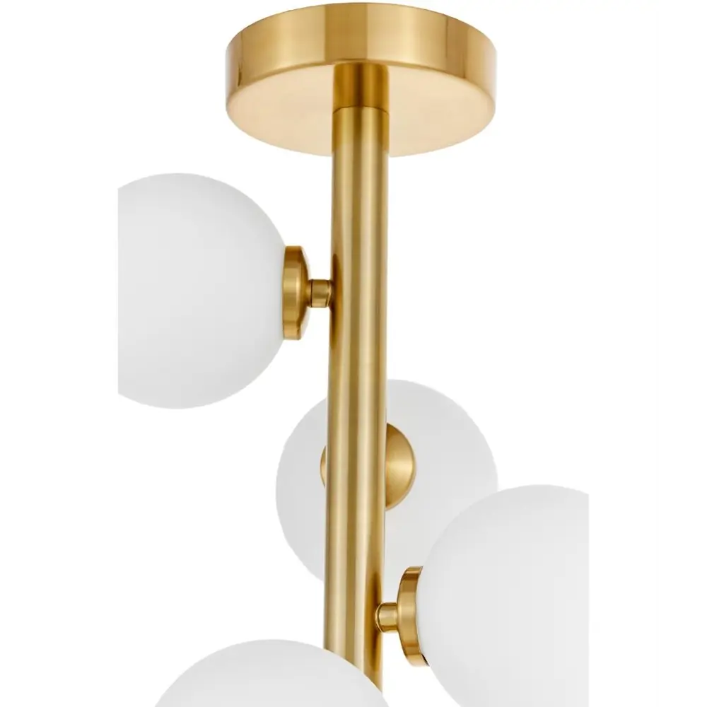 Фото 4 Люстра на штанге Lumina deco Marsiada Ldc 6033-7 md 7 ламп 10 м² цвет белый/бронза