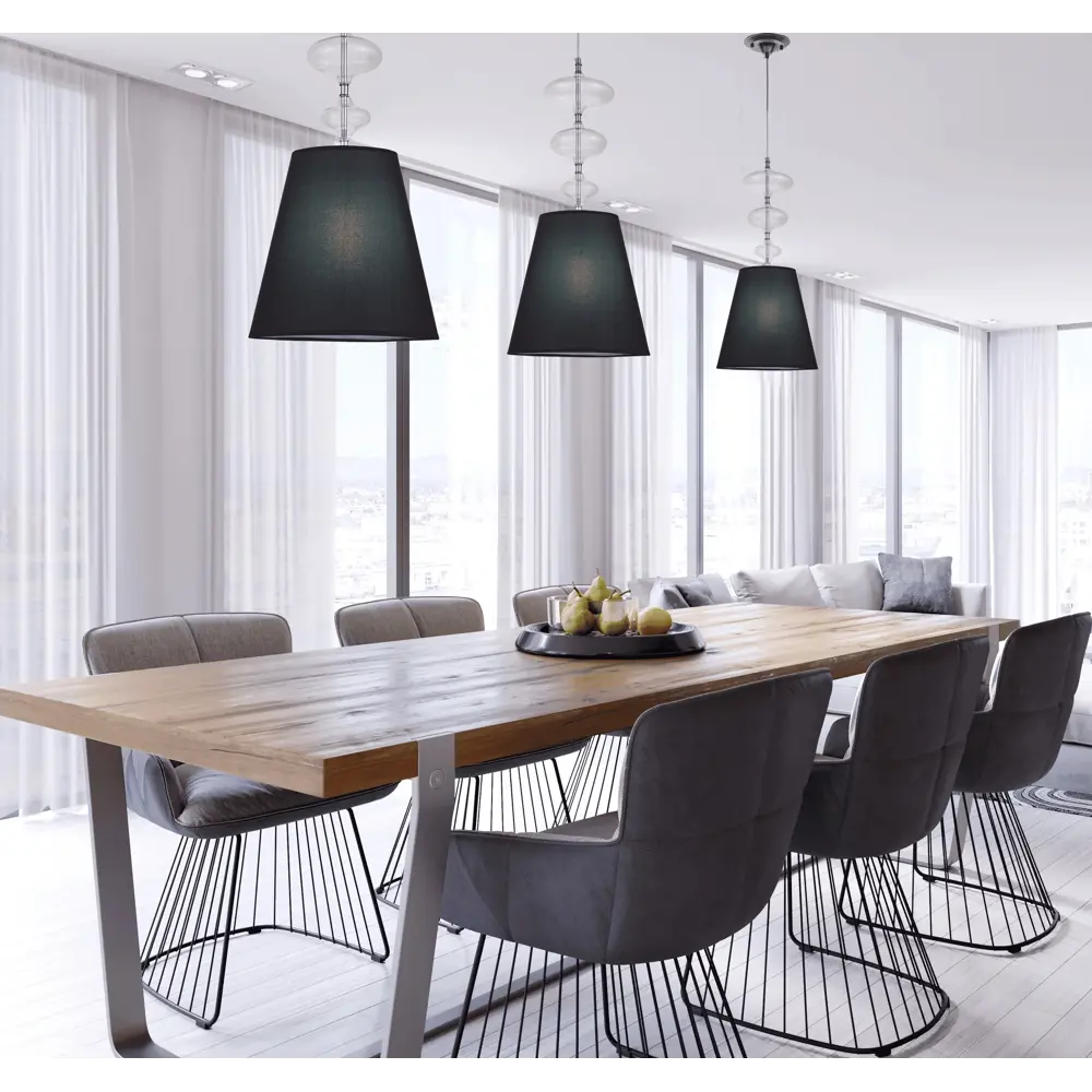 Фото 2 Светильник подвесной Lumina deco Veneziana Ldp 1113 bk 1 лампа 2 м² цвет черный Фото 2 Светильник подвесной Lumina deco Veneziana Ldp 1113 bk 1 лампа 2 м² цвет черный