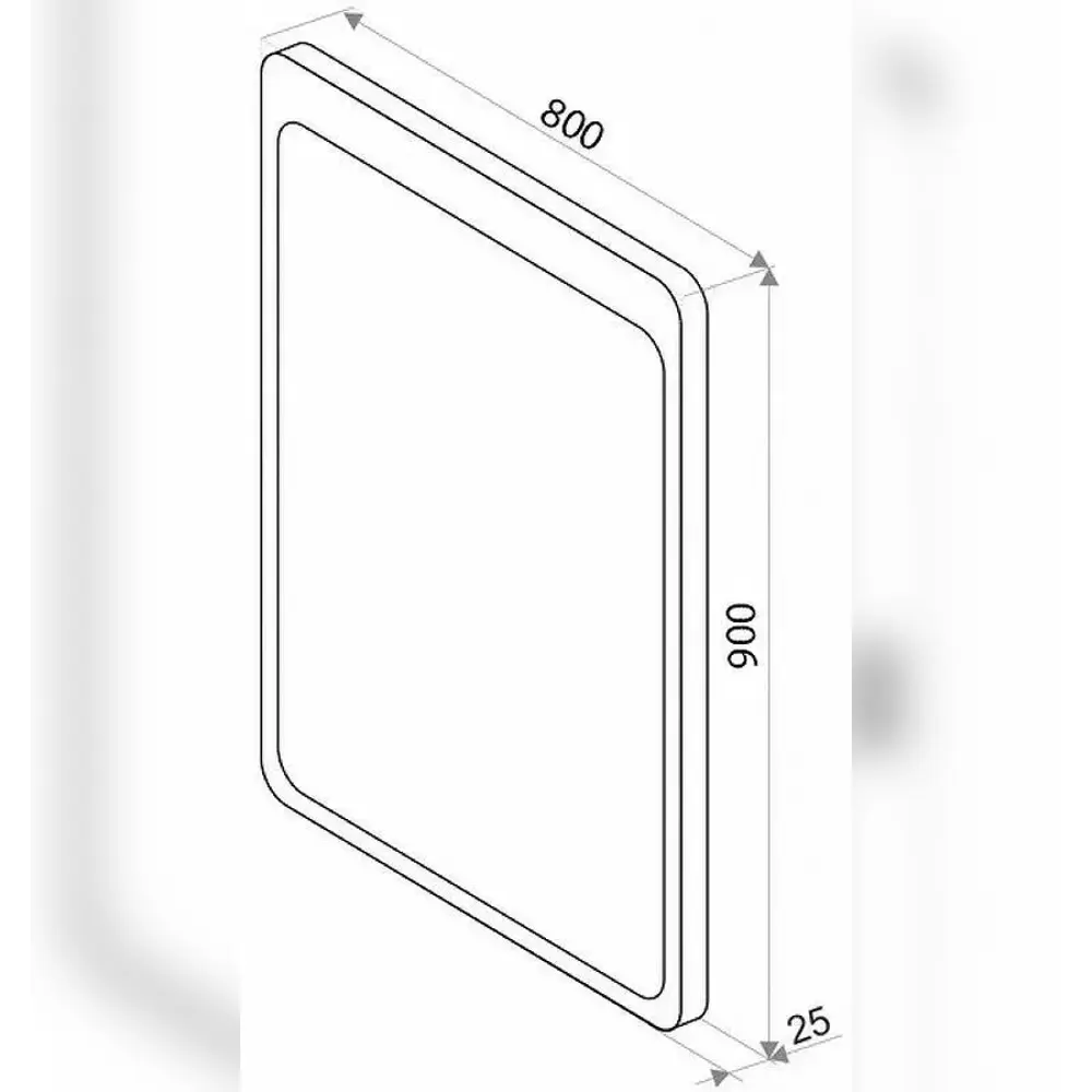 Фото 3 Зеркало для ванной Apeggo Donata с подсветкой Led 80x90 Фото 3 Зеркало для ванной Apeggo Donata с подсветкой Led 80x90