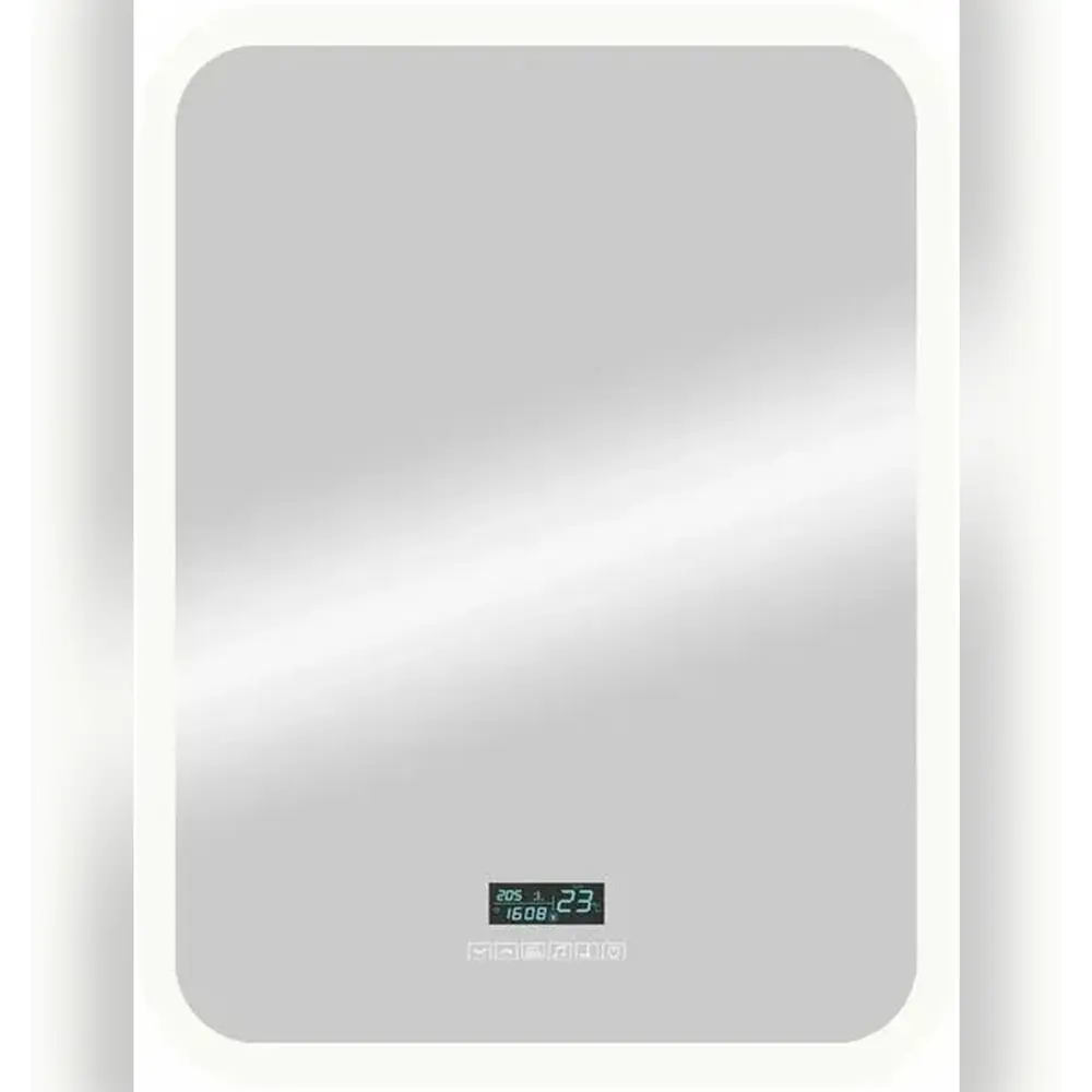 Фото Зеркало для ванной Apeggo Delfina с подсветкой Led 70x90 с МФП Фото Зеркало для ванной Apeggo Delfina с подсветкой Led 70x90 с МФП