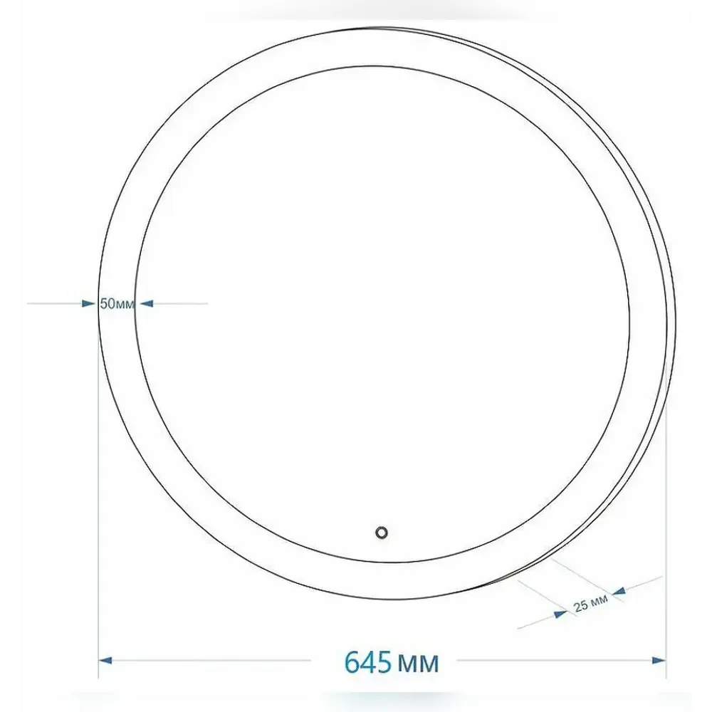 Фото 2 Зеркало для ванной Apeggo Ida с подсветкой Led D 645 Фото 2 Зеркало для ванной Apeggo Ida с подсветкой Led D 645