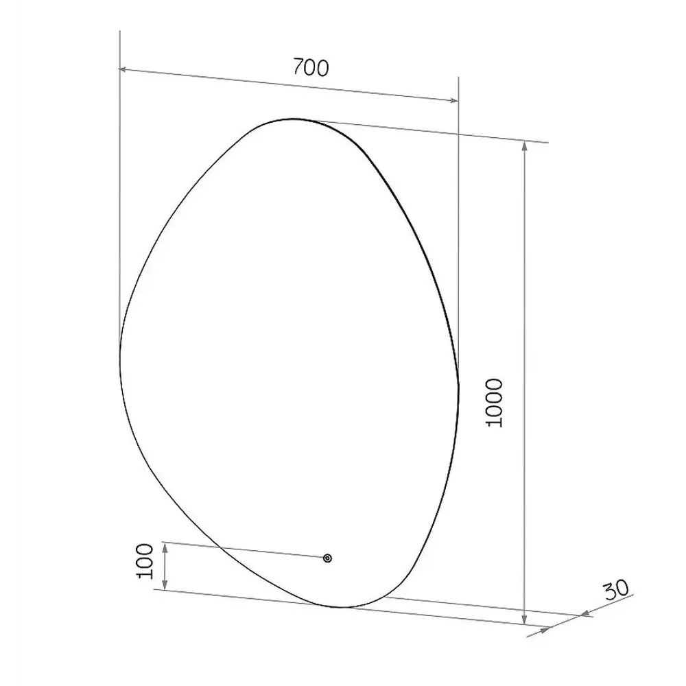 Фото 3 Зеркало для ванной Apeggo Agata с подсветкой Led 70x100 Фото 3 Зеркало для ванной Apeggo Agata с подсветкой Led 70x100