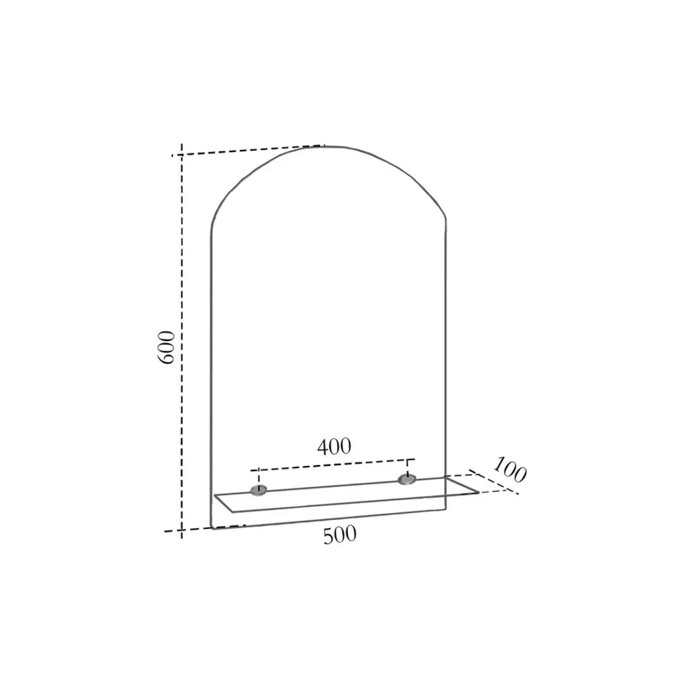 Фото 3 Зеркало для ванной Apeggo Wilma GG90348 50x60 с полкой Фото 3 Зеркало для ванной Apeggo Wilma GG90348 50x60 с полкой