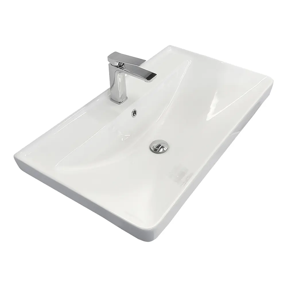 Фото 6 Тумба с раковиной напольная Comforty Валдай-80Н белая матовая, раковина Comforty 4480 Фото 6 Тумба с раковиной напольная Comforty Валдай-80Н белая матовая, раковина Comforty 4480