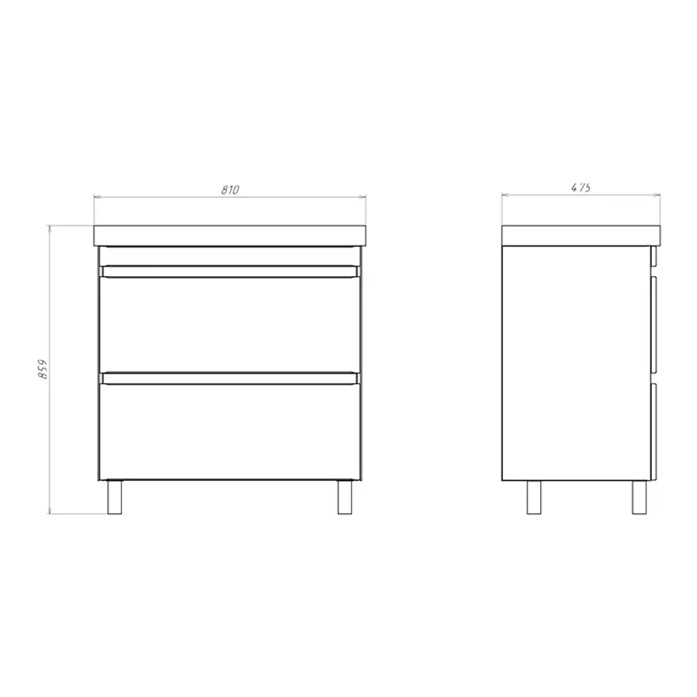 Фото 7 Тумба с раковиной напольная Comforty Валдай-80Н белая матовая, раковина Comforty 4480 Фото 7 Тумба с раковиной напольная Comforty Валдай-80Н белая матовая, раковина Comforty 4480