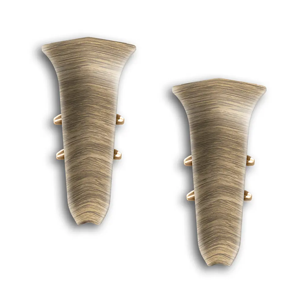 Фото Угол внутренний для плинтуса Ideal «Дуб Шуя» высота 70 мм 2 шт. Фото Угол внутренний для плинтуса Ideal «Дуб Шуя» высота 70 мм 2 шт.