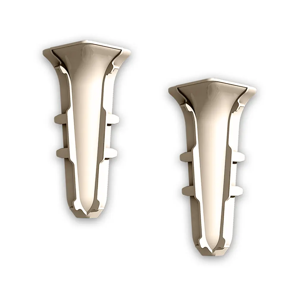 Фото 2 Угол внутренний для плинтуса Ideal «Дуб Конго» высота 70 мм 2 шт.