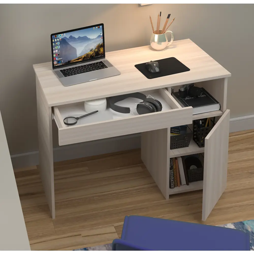 Фото 2 Стол Мэрдэс СТМ-2 правый 100x76x53 см ЛДСП цвет карамель Фото 2 Стол Мэрдэс СТМ-2 правый 100x76x53 см ЛДСП цвет карамель