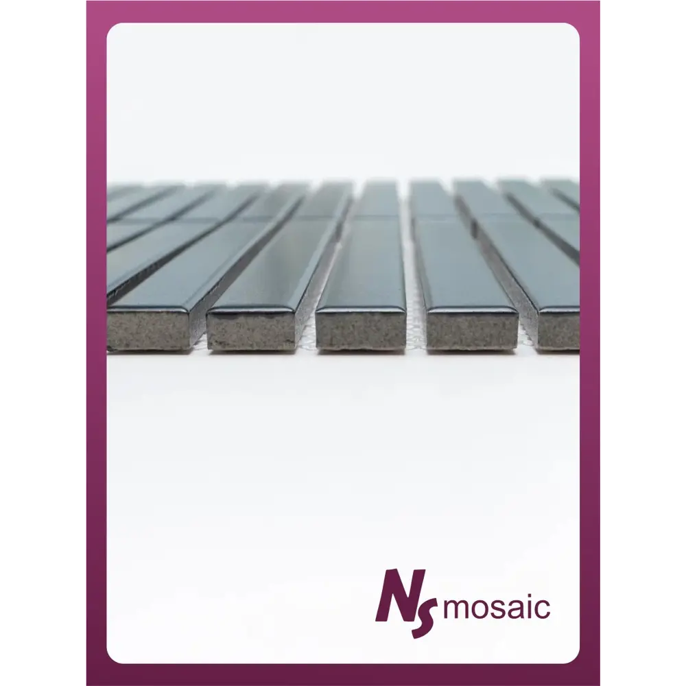 Фото 4 Декоративная мозаика Nsmosaic Pp15145-17 NS08PL0222 29.7x29.7см цвет Черный