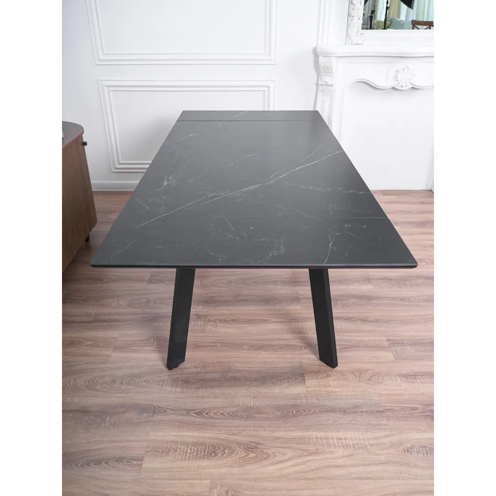 Фото 15 Кухонный стол прямоугольный Frenesie 140x90 см керамогранит мдф цвет черный/черный Фото 15 Кухонный стол прямоугольный Frenesie 140x90 см керамогранит мдф цвет черный/черный