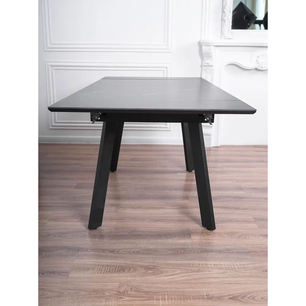 Фото 12 Кухонный стол прямоугольный Frenesie 140x90 см керамогранит мдф цвет черный/черный Фото 12 Кухонный стол прямоугольный Frenesie 140x90 см керамогранит мдф цвет черный/черный