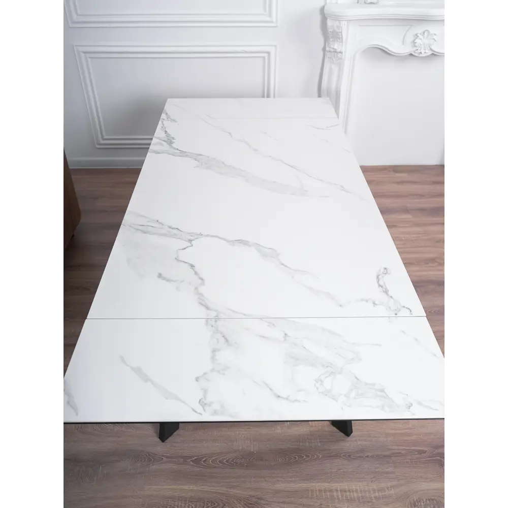 Фото 16 Кухонный стол прямоугольный Frenesie 140x90 см керамогранит мдф цвет белый/черный Фото 16 Кухонный стол прямоугольный Frenesie 140x90 см керамогранит мдф цвет белый/черный