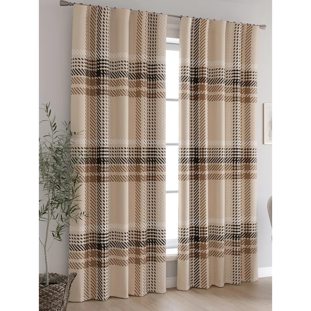 Фото 4 Комплект штор At home Базовая коллекция AT600151 на шторной ленте 260x150 см цвет бежевый Фото 4 Комплект штор At home Базовая коллекция AT600151 на шторной ленте 260x150 см цвет бежевый