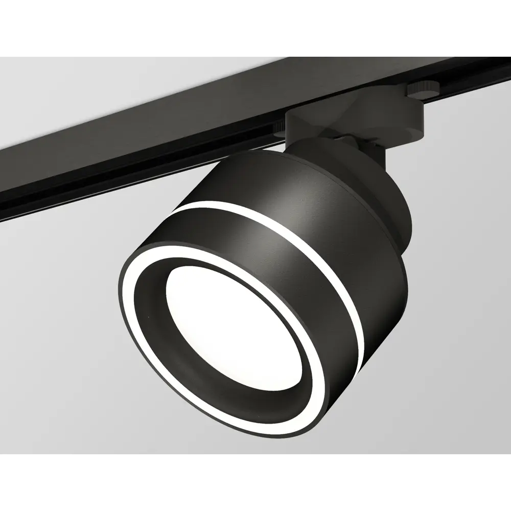 Фото Трековый светильник спот под лампу Gx53 Ambrella light Xt8102023 однофазный цвет черный