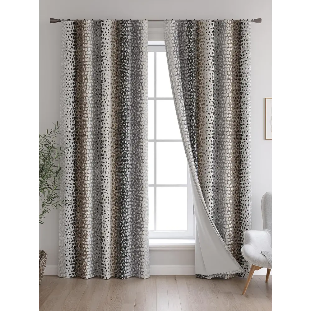 Фото 2 Комплект штор At home Базовая коллекция AT600186 на шторной ленте 260x150 см цвет бежевый Фото 2 Комплект штор At home Базовая коллекция AT600186 на шторной ленте 260x150 см цвет бежевый