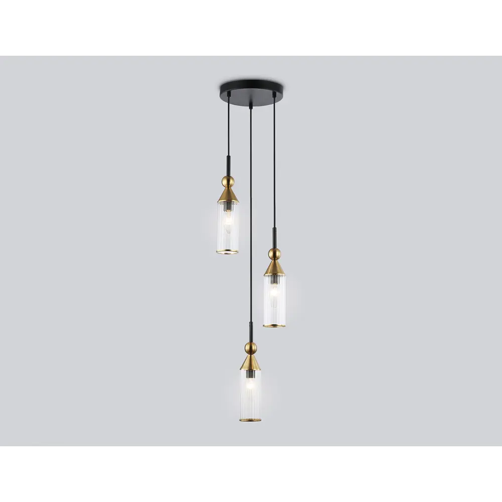 Фото Светильник подвесной Ambrella light Modern Lh55252 3 лампы 6 м² цвет черный Фото Светильник подвесной Ambrella light Modern Lh55252 3 лампы 6 м² цвет черный
