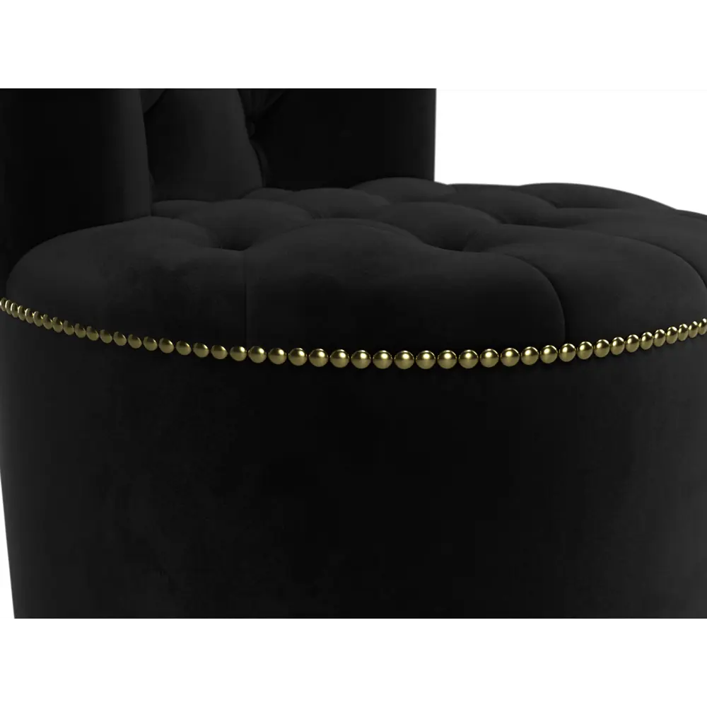 Фото 4 Пуф велюр Лига диванов Саваж черный 52x77 см Фото 4 Пуф велюр Лига диванов Саваж черный 52x77 см