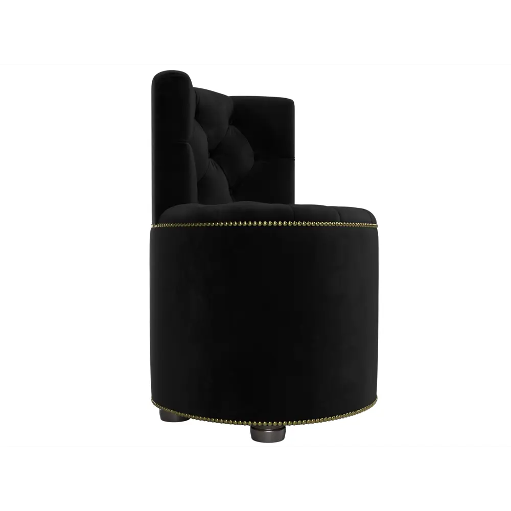 Фото 3 Пуф велюр Лига диванов Саваж черный 52x77 см Фото 3 Пуф велюр Лига диванов Саваж черный 52x77 см