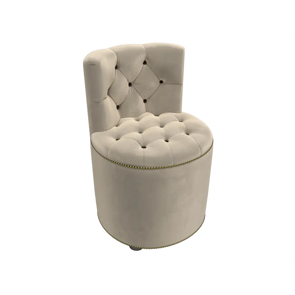 Фото 5 Пуф вельвет Лига диванов Саваж бежевый 52x77 см Фото 5 Пуф вельвет Лига диванов Саваж бежевый 52x77 см