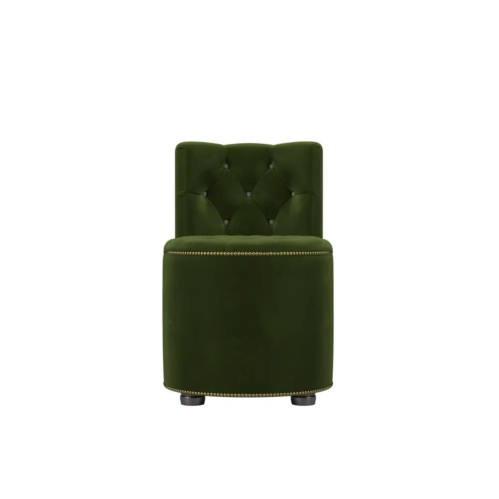 Фото 2 Пуф вельвет Лига диванов Саваж зеленый 52x77 см Фото 2 Пуф вельвет Лига диванов Саваж зеленый 52x77 см