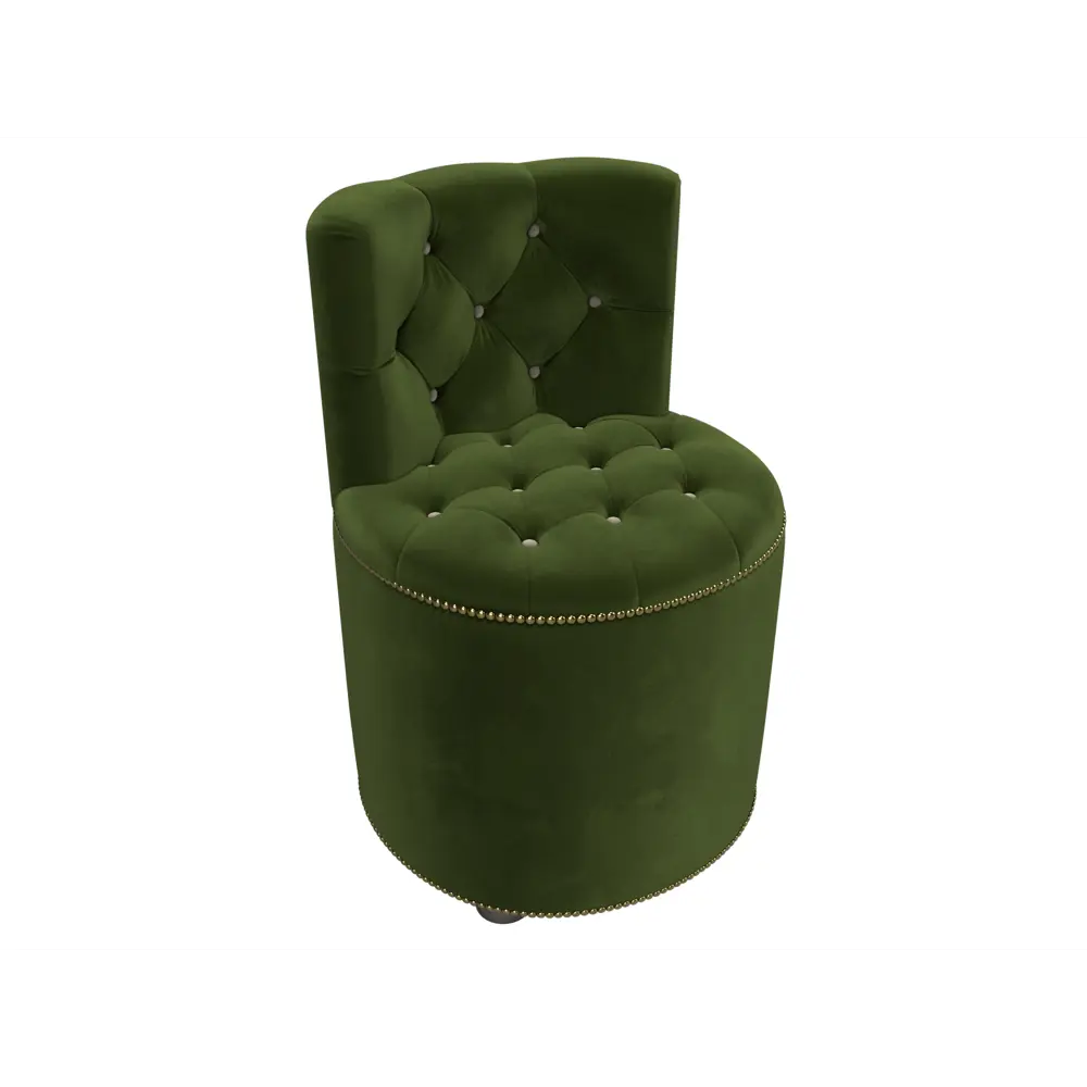 Фото 5 Пуф вельвет Лига диванов Саваж зеленый 52x77 см Фото 5 Пуф вельвет Лига диванов Саваж зеленый 52x77 см
