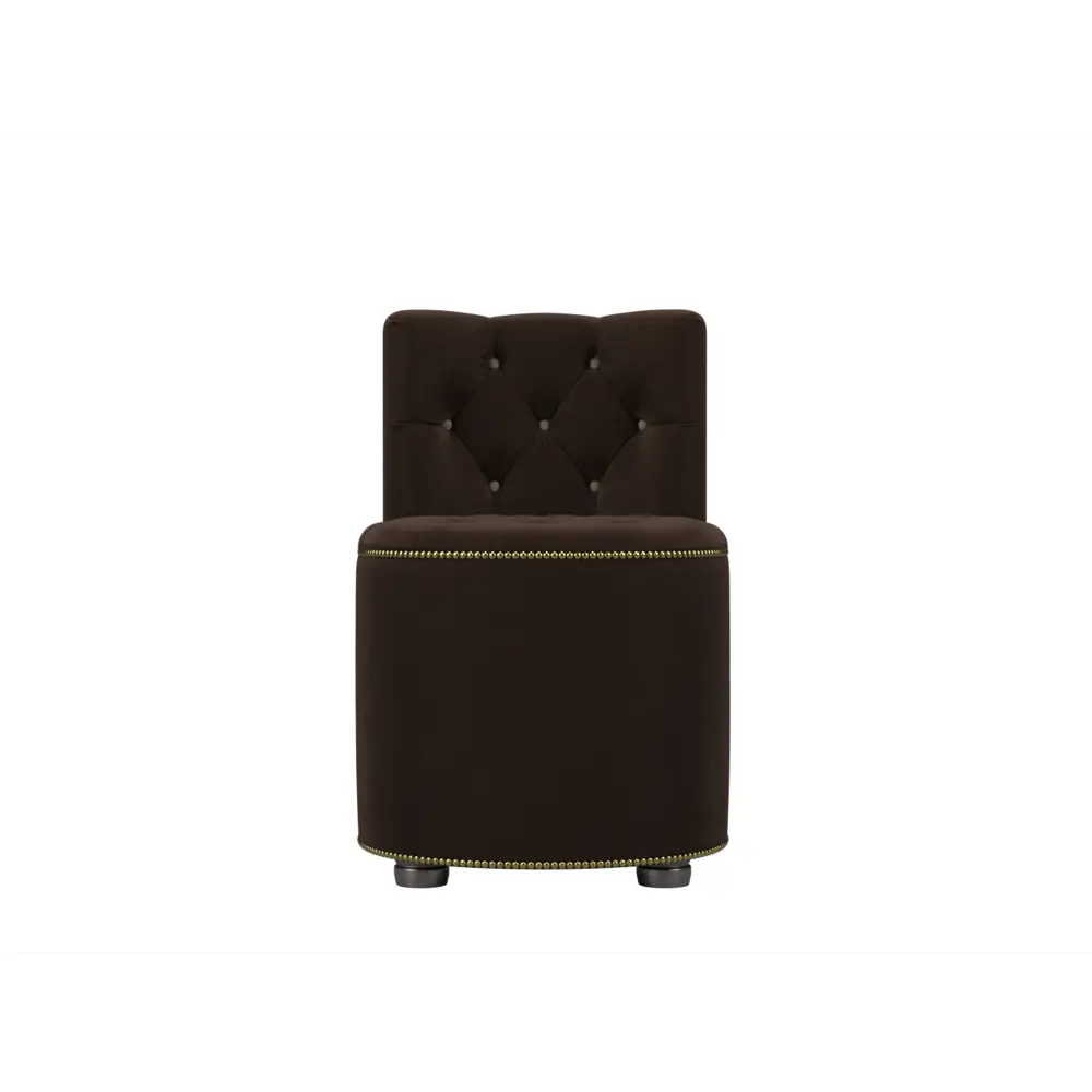 Фото 2 Пуф вельвет Лига диванов Саваж коричневый 52x77 см Фото 2 Пуф вельвет Лига диванов Саваж коричневый 52x77 см