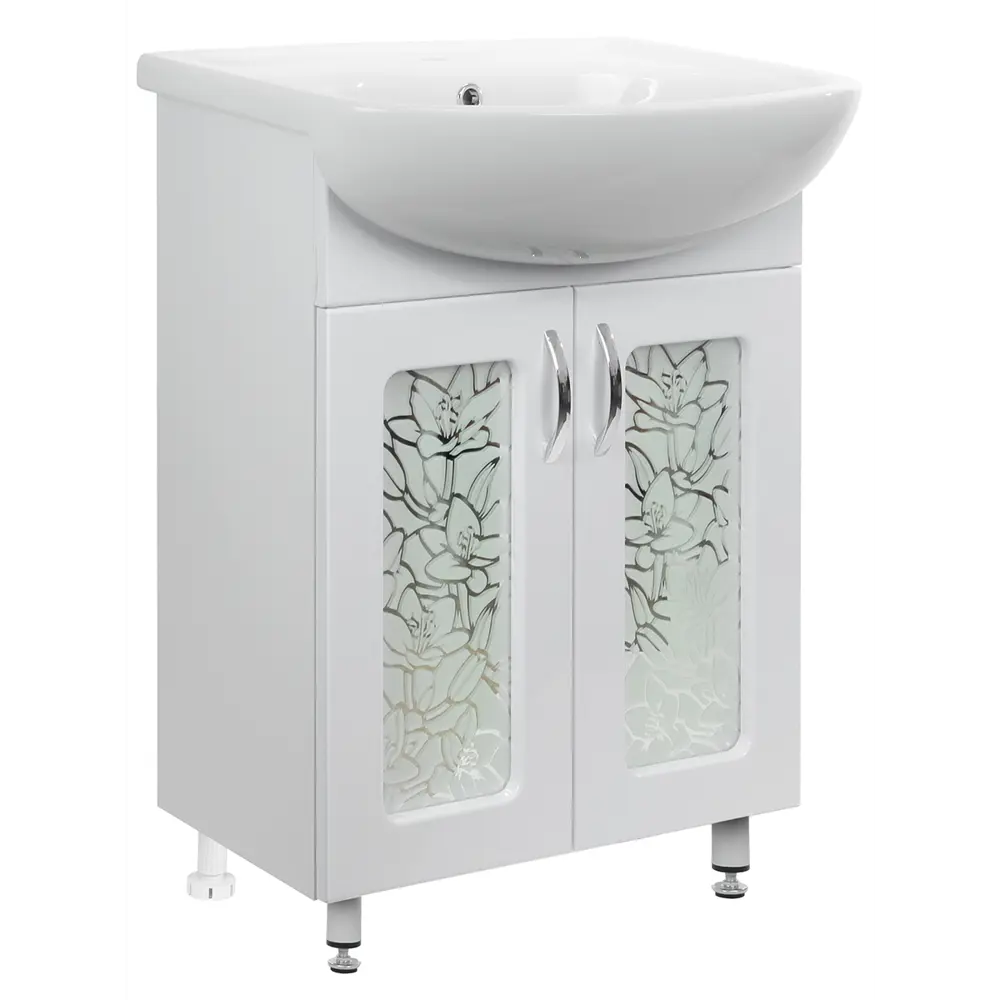 Фото 10 Тумба под раковину Doratiz Орхидея 9912.812 напольная 60см цвет белый Фото 10 Тумба под раковину Doratiz Орхидея 9912.812 напольная 60см цвет белый