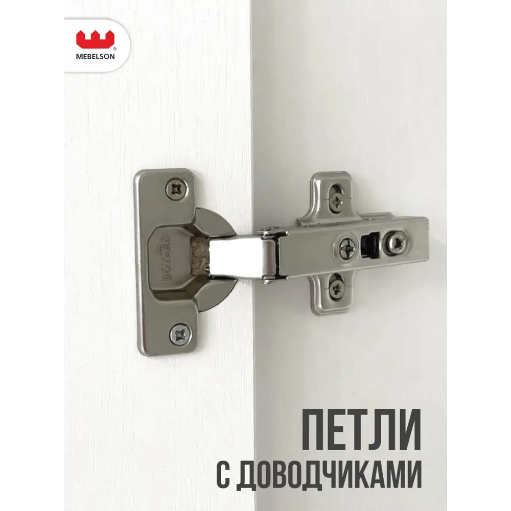 Фото 10 Шкаф распашной Mebelson Ева с 8 дверями 160x250x50 см ЛДСП цвет белое дерево/белый матовый