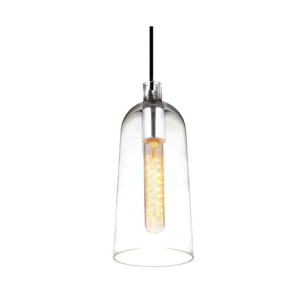 Фото Светильник подвесной Lumina deco Cesio Ldp 6814 pr 1 лампа 2 м² цвет хром/прозрачный Фото Светильник подвесной Lumina deco Cesio Ldp 6814 pr 1 лампа 2 м² цвет хром/прозрачный